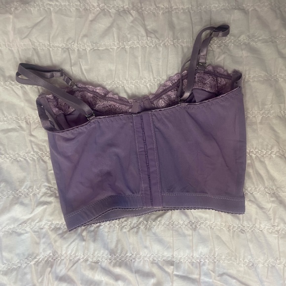 Purple Fairy Core Flower Corset Top - Picture 2 of 3